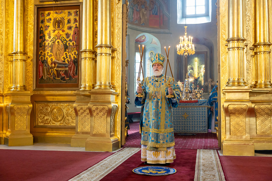 Праздник Тихвинской иконы Божией Матери в Успенском кафедральном соборе города Коломны