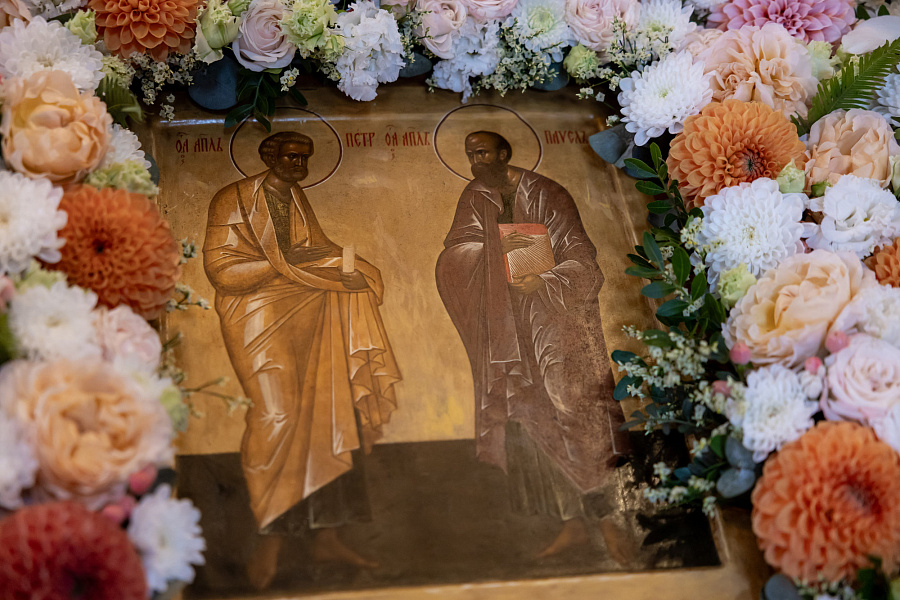Архиерейское богослужение в день тезоименитства митрополита Крутицкого и Коломенского Павла