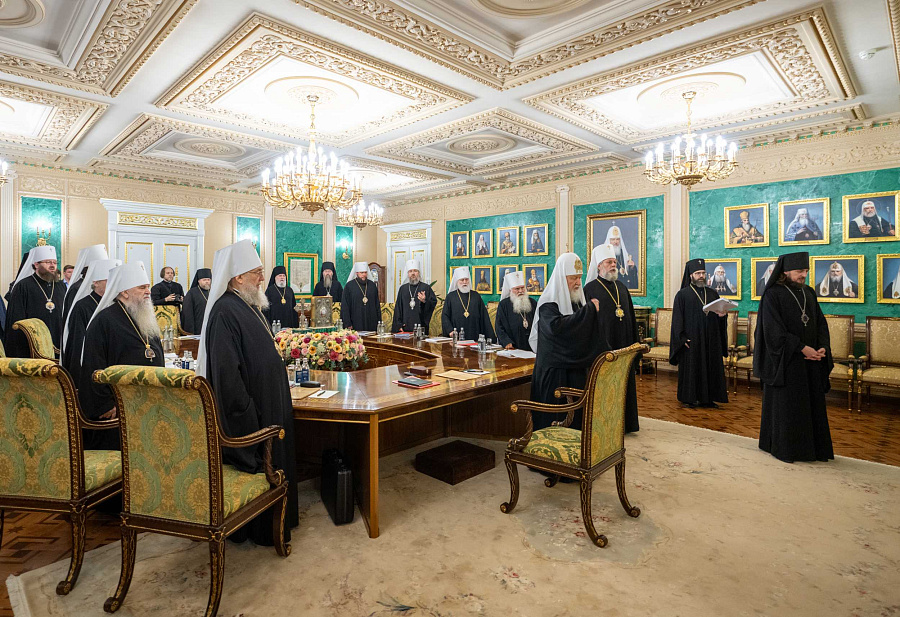 Святейший Патриарх Кирилл возглавил очередное заседание Священного Синода Русской Православной Церкви